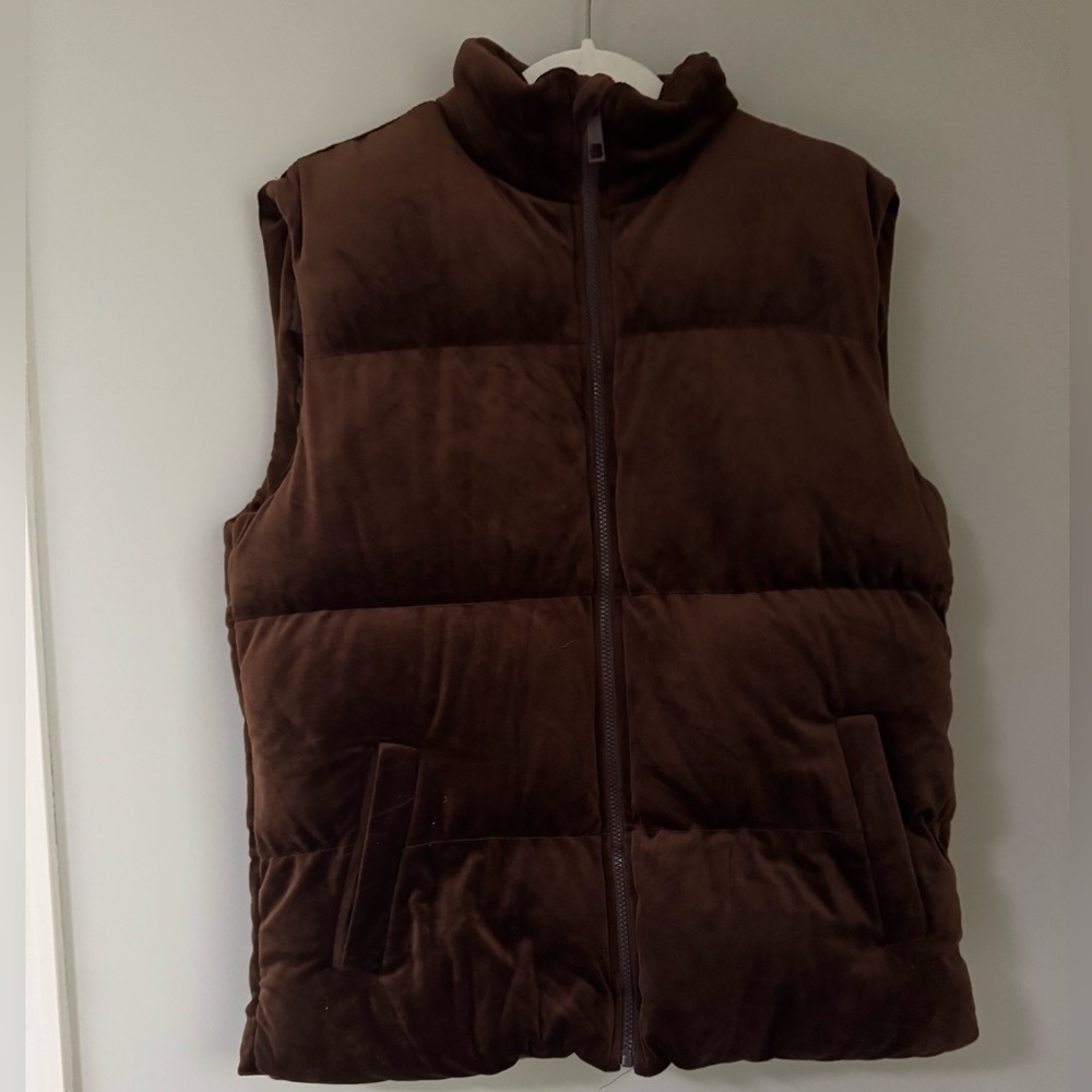 Boohoo man velvet puffer vest